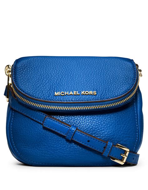 michael kors blue logo bag|Michael Kors logo strap crossbody.